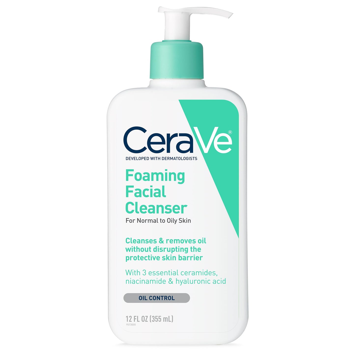 CeraVe Foaming Facial Cleanser, Daily Face Wash for Oily Skin with Hyaluronic Acid, Ceramides, and Niacinamide, Fragrance Free Paraben Free, 12 Fluid Beauty & Personal Care CeraVe