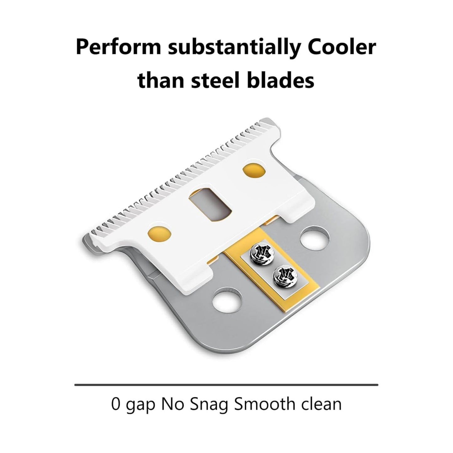 Replacement Clipper Blades, 2 Hole Clipper Blade Replacement Blades for Andis T Outliner Clipper Accessories 04521, 04710 Clippers New Beauty and Personal Care MLKOSS