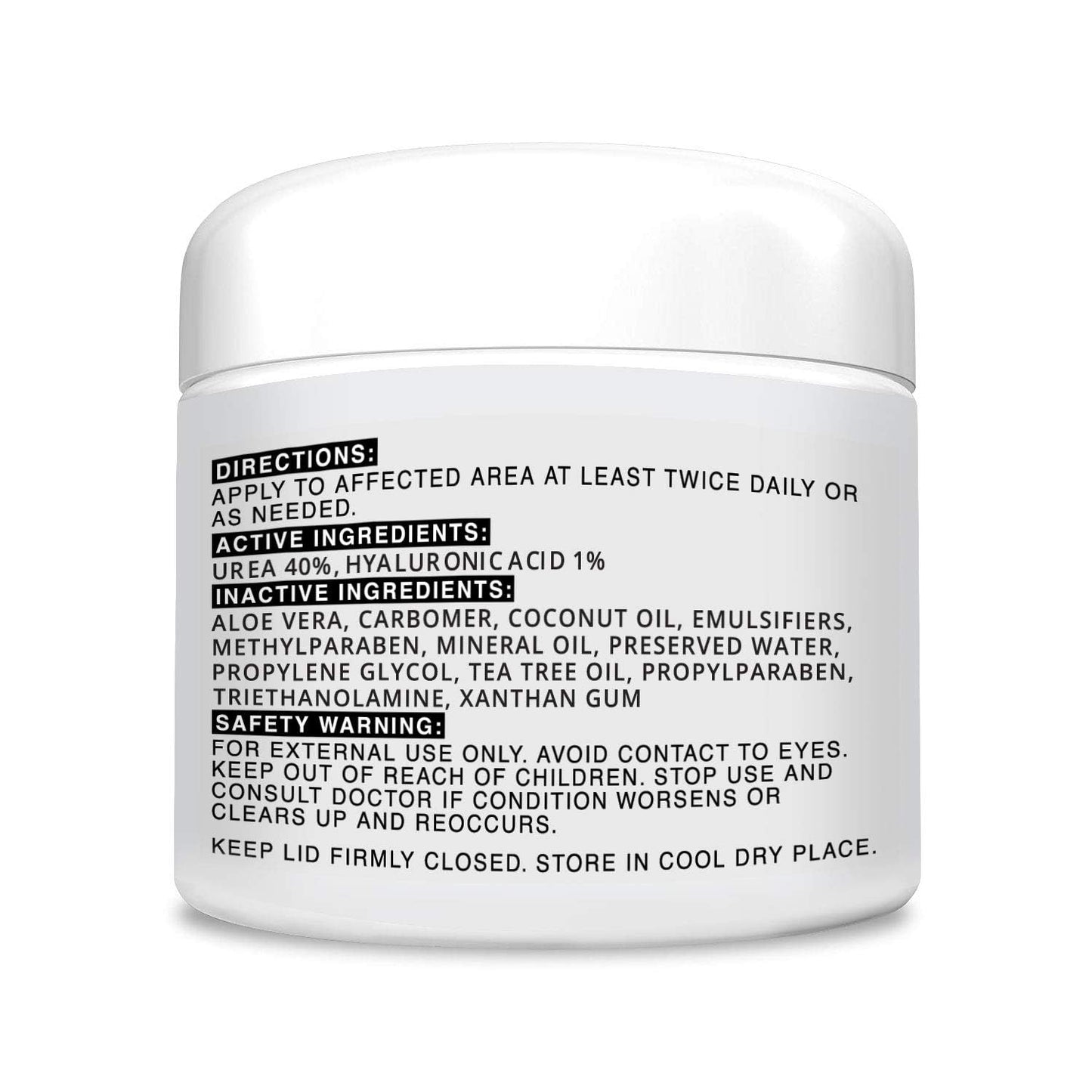 CLEAR 40, 40% Urea Gel, 4 oz w/Tea Tree & Coconut Oil, Aloe Vera Extract, Works on Calluses & Corns, Moisturizes & Softens Cracked Heels, Feet Beauty & Personal Care Scientific Solutions Global