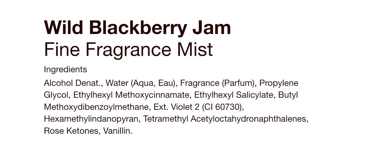 Bath & Body Works Fall Fine Fragrance Mist Collection 8 fl oz - Choose Scent (Wild Blackberry Jam)