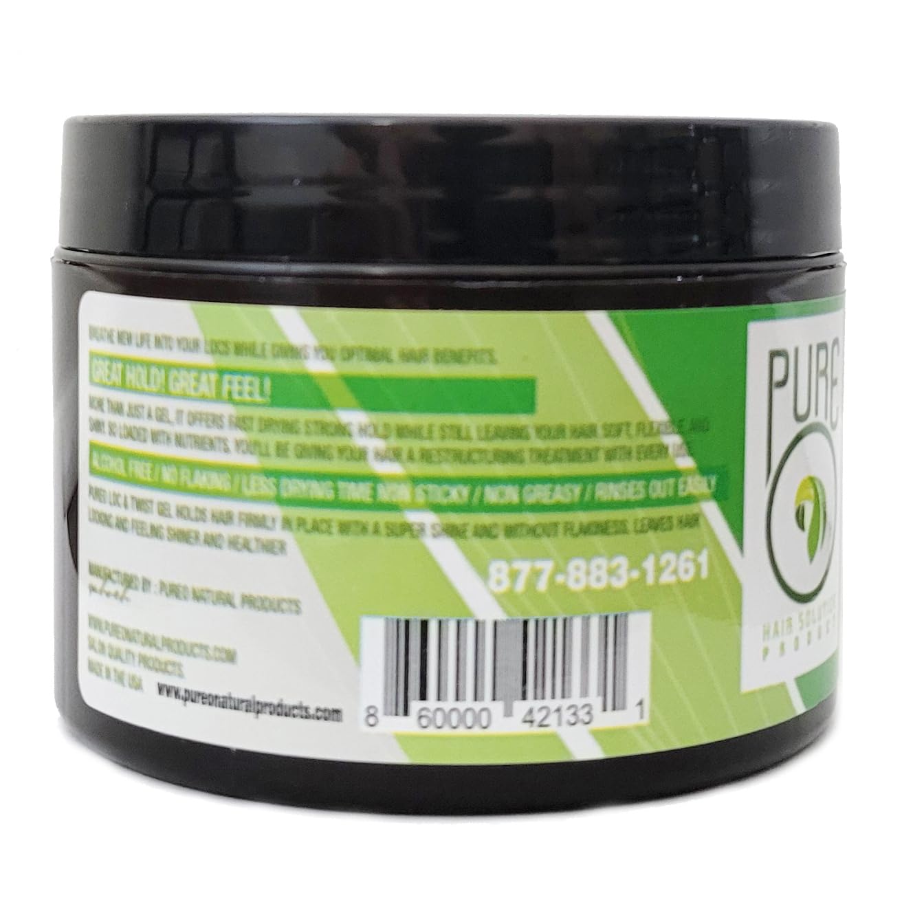 Pure O Hair Solution Product Lock & Twist Gel 8 Oz (Pack of 1) Beauty & Personal Care Pure O