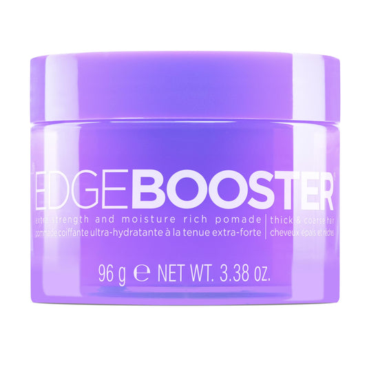 Style Factor Edge Booster Extra Strength & Moisture Rich Pomade | Strong Hold Edge Control Gel for Thick & Coarse Hair | High Shine, Non-Greasy Beauty & Personal Care Style Factor