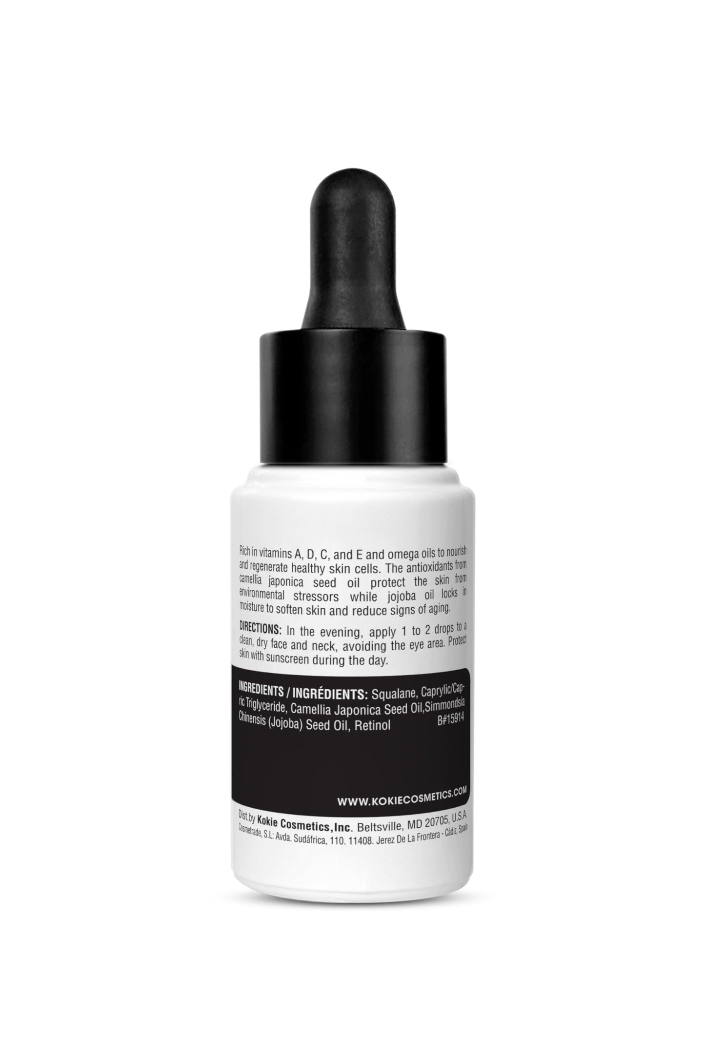 Kokie Retinol 0.5% + Camellia Japonica Seed Oil + Jojoba Oil Serum Beauty & Personal Care Kokie