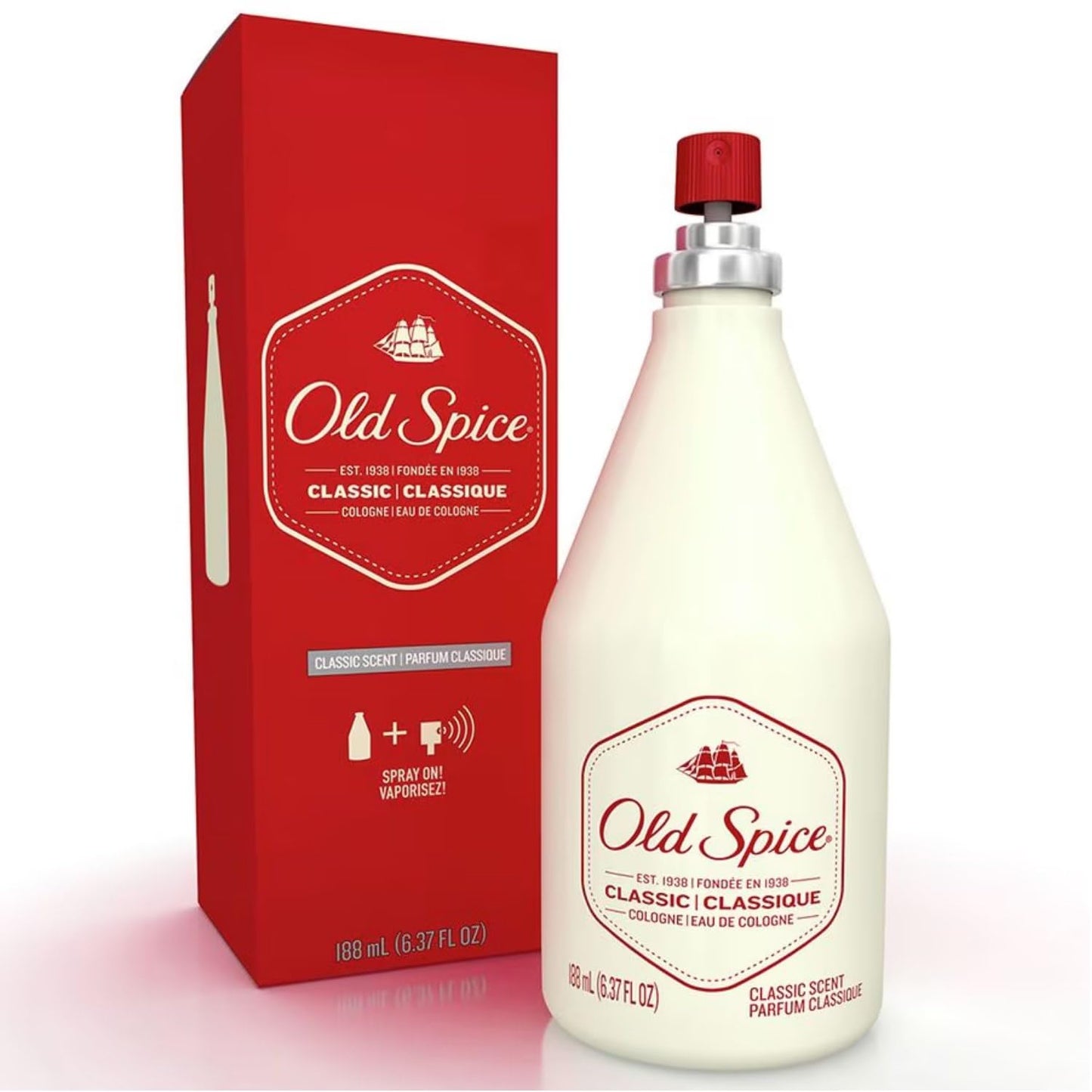 Old Spice Classic Cologne Spray 6.37 Oz Beauty & Personal Care Old Spice