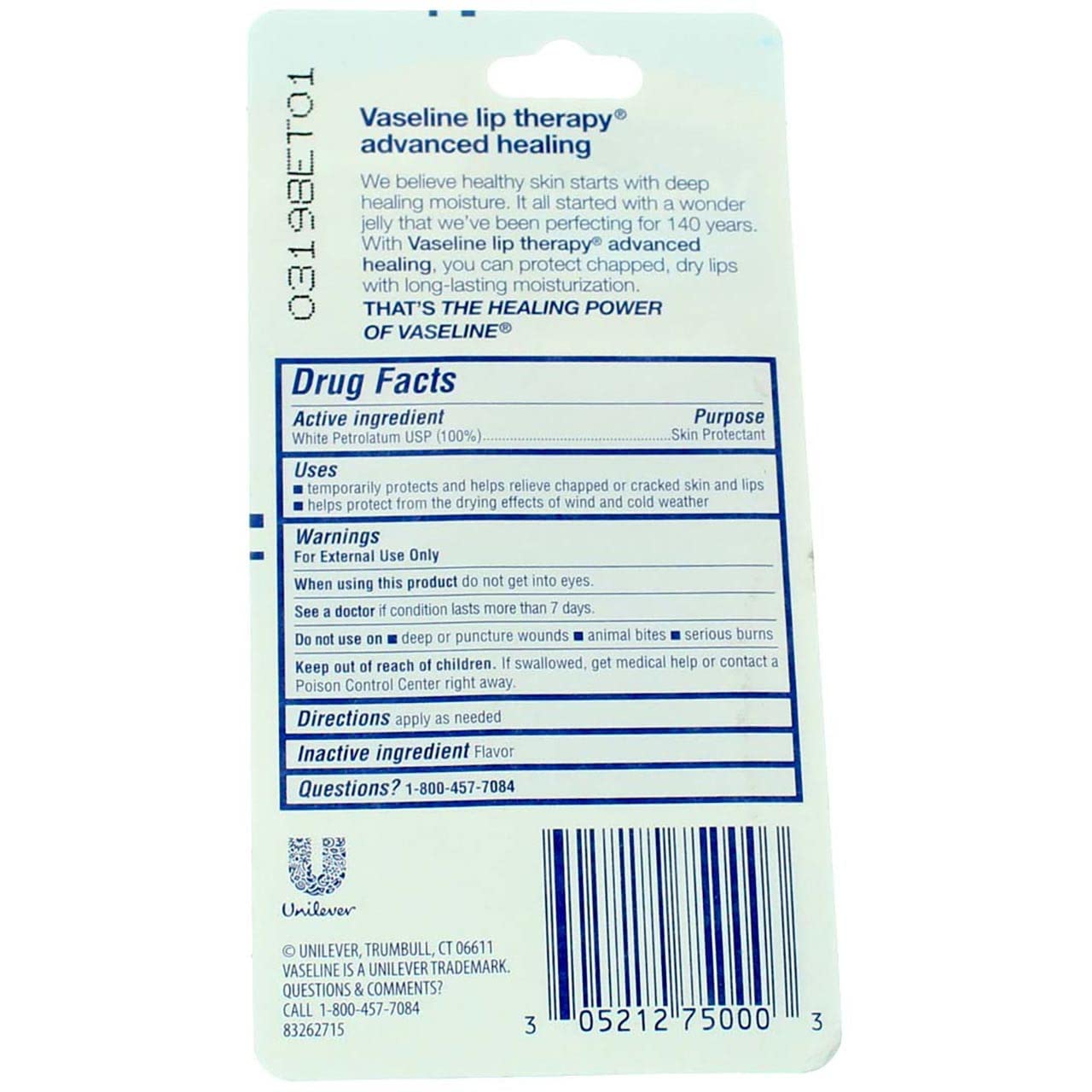 Vaseline Lip Therapy Advanced Healing 0.35 oz (Pack of 18) Beauty and Personal Care Vaseline