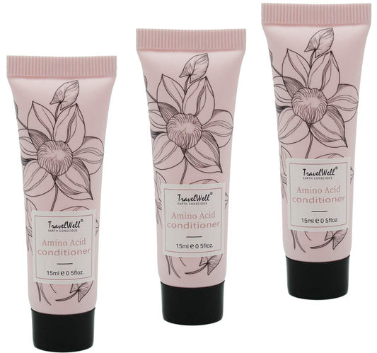 Travelwell Conditioner, Flower Series Hotel Travel Size Guest 0.5 Fl Oz/15ml, 200 Tubes per Box | Travel Size Toiletries | Cruelty-Free Bulk Set Beauty & Personal Care Travelwell