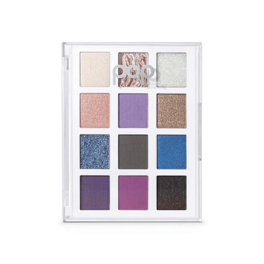 POP Beauty LIGHTSHOW PALETTE | SLAY - Eyeshadow Palette, 12 Shades, Complementary Colours, Multi-Textured, Richly-Pigmented | Matte, Metallic, Satin,