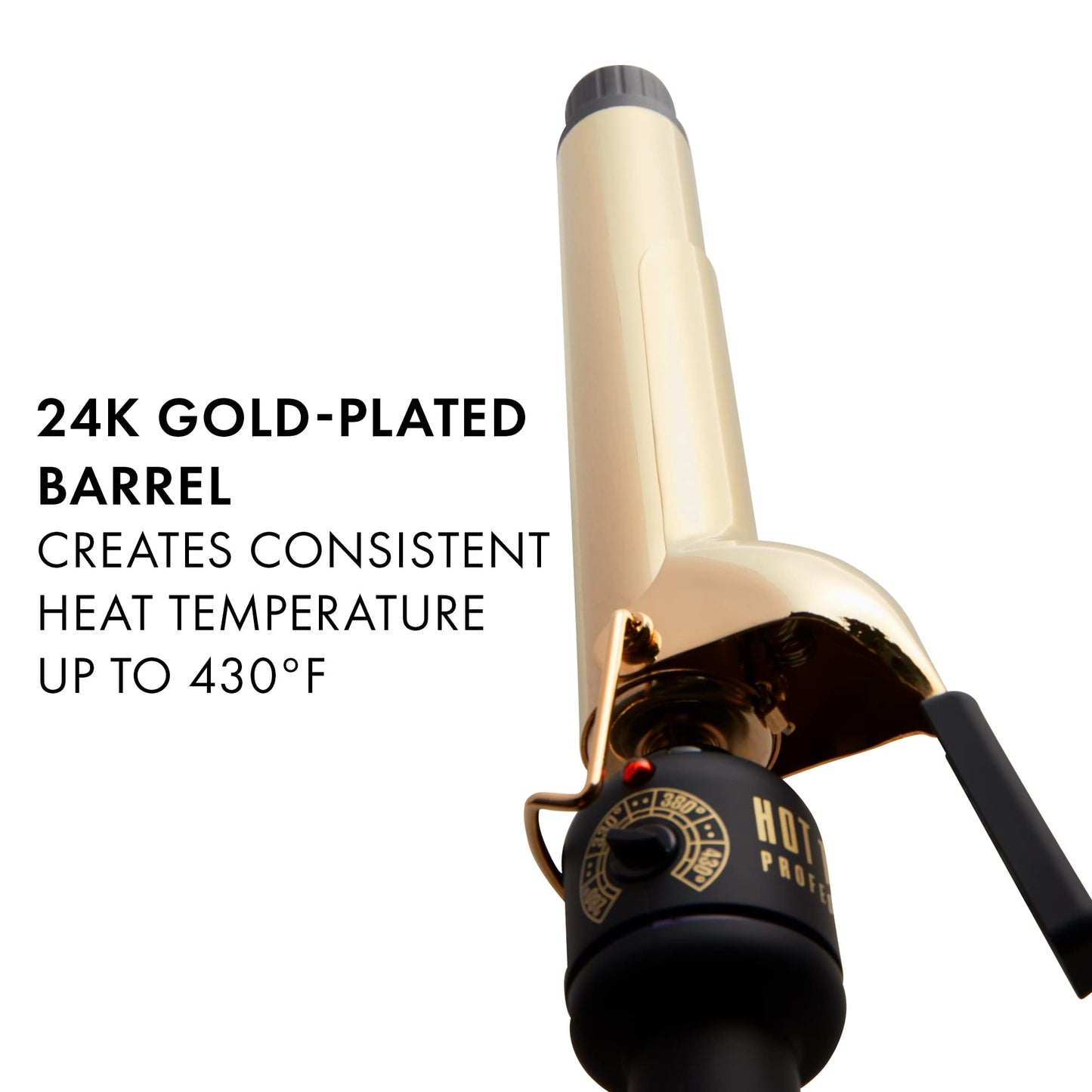 HOT TOOLS Pro Artist 24K Gold Extra Long Curling Iron/Wand | Long Lasting Defined Curls, (1-1/4 in) Beauty & Personal Care HOT TOOLS