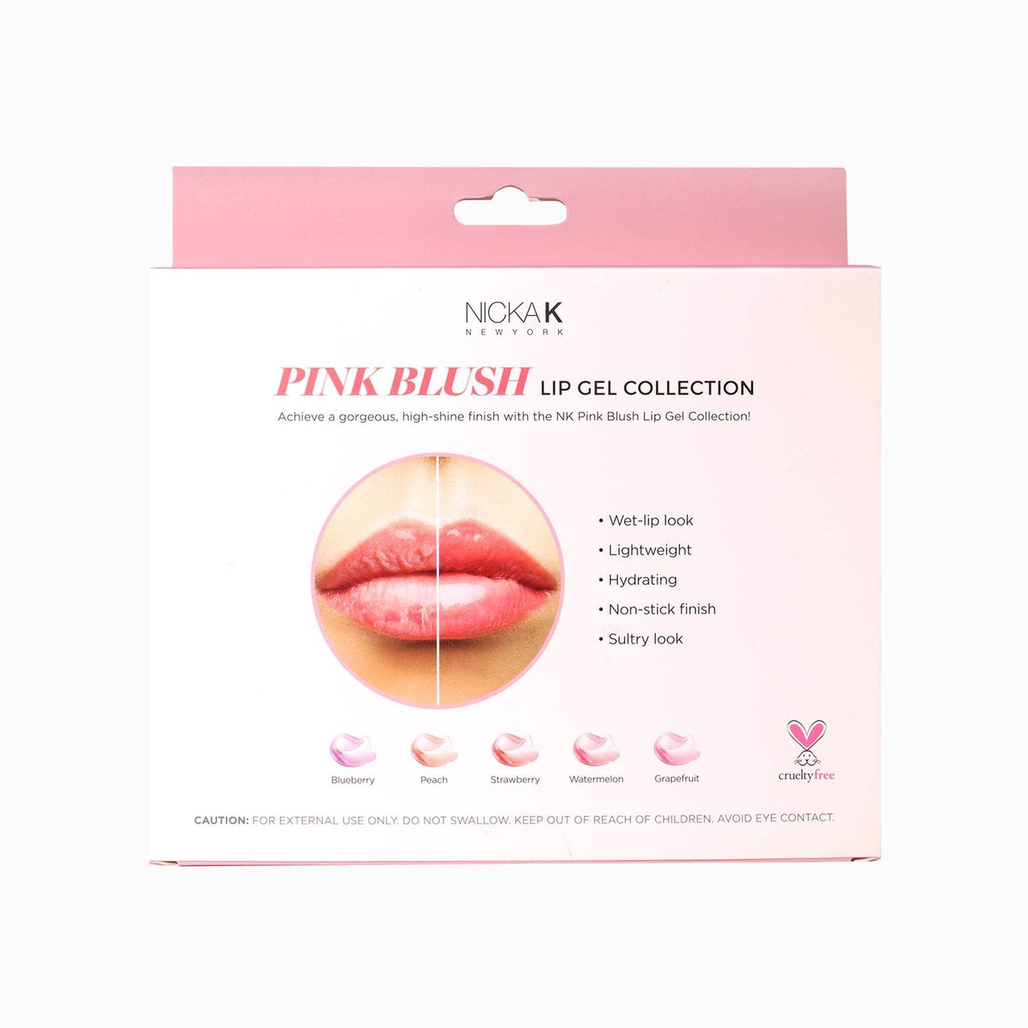 NICKA K NEW YORK Lip Gel Collection, High Shine, Non-Sticky, Lightweight Lip Gloss (MLLG06N Pink Blush) Beauty & Personal Care NICKA K NEW YORK