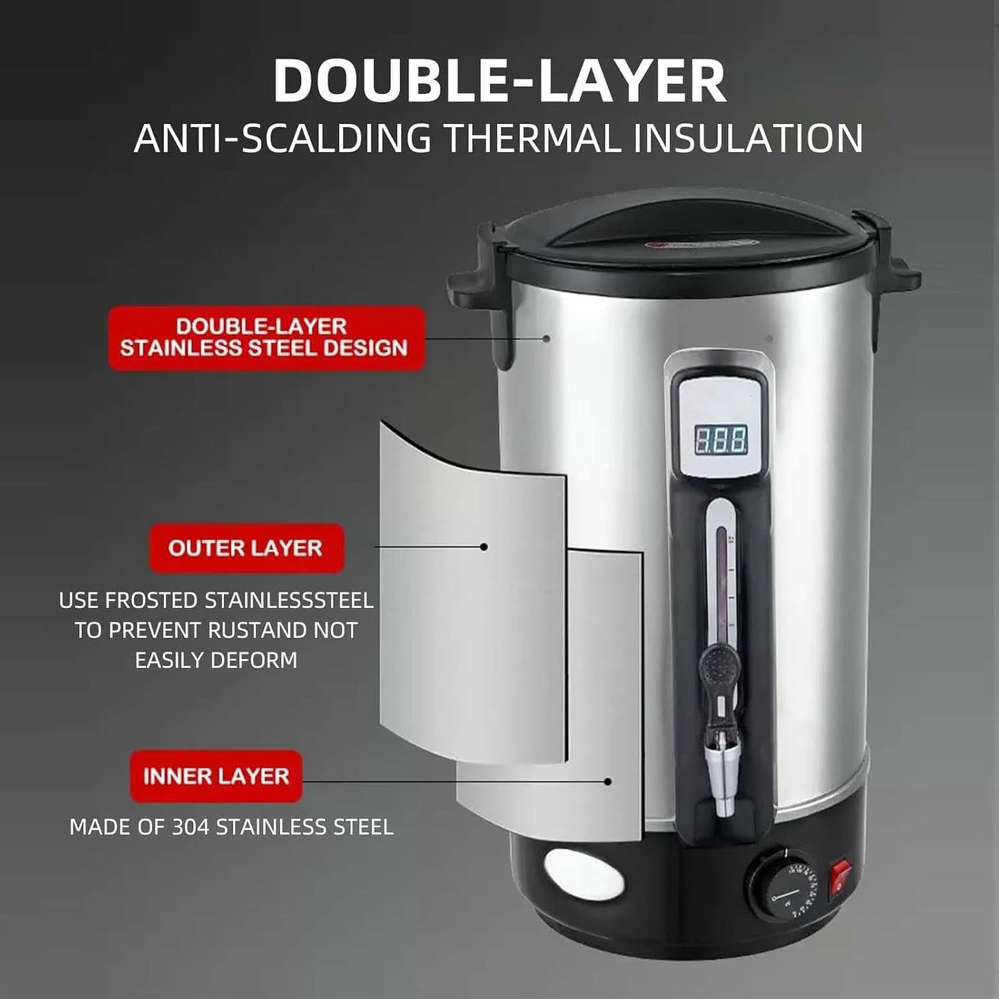 FYLFANYAN Tank to Melt Soy Wax, Wax Meter, Wax Pot to Candles to Make Candles, Paraffin Wax Heater, for Beauty Salon Or Domestic Use, Inoxy Steels ~/ Beauty and Personal Care FYLFANYAN