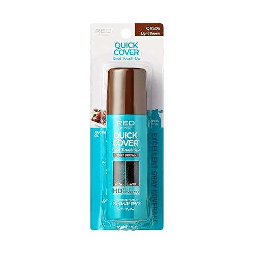 Red by Kiss Quick Cover Root Touch-Up Spray, Waterproof & Smudge-Proof Gray Coverage, Quick-Dry Formula with Jojoba Oil, Lightweight & Travel-Friendly Beauty & Personal Care Red by Kiss