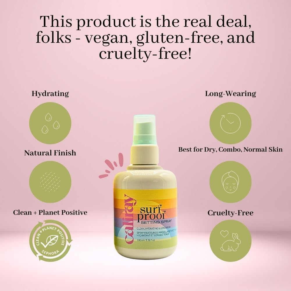 caliray Surfproof Hydrating Setting Spray with Niacinamide 3.4 oz / 100 mL Beauty & Personal Care caliray