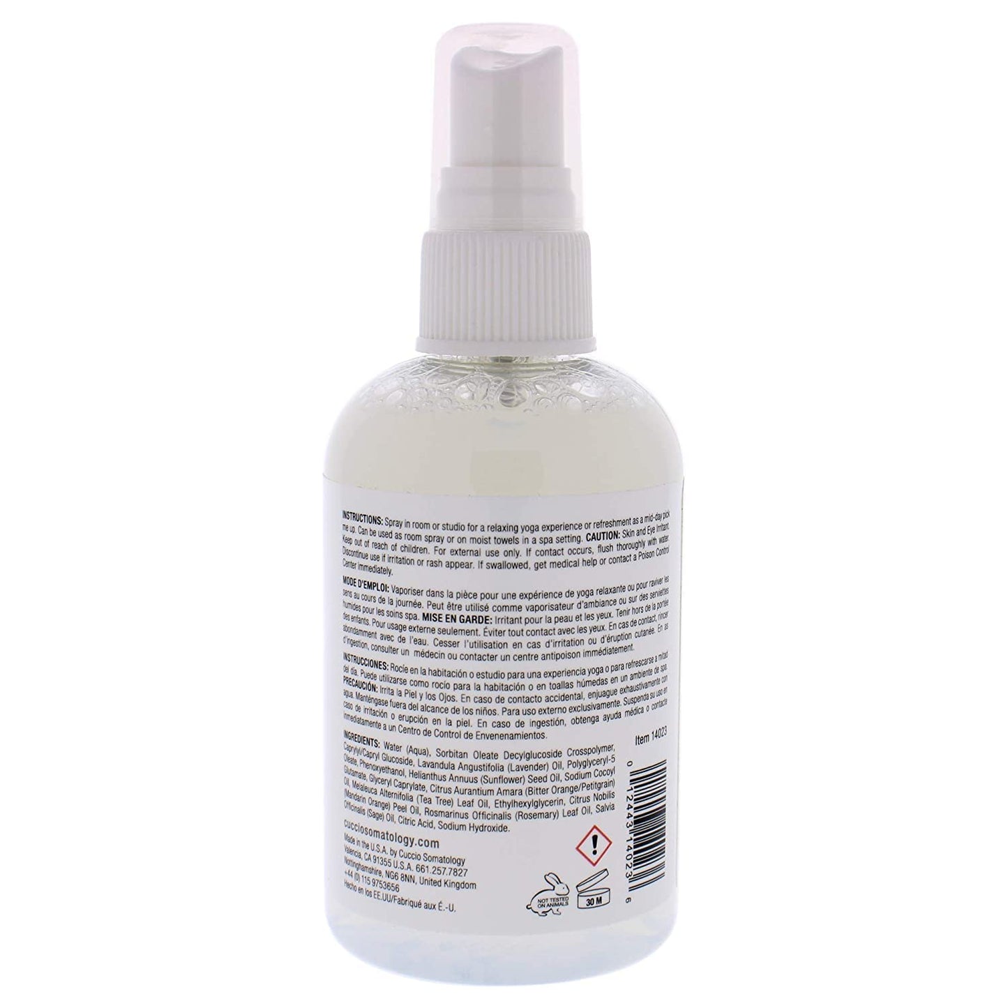 Cuccio Somatology Yogahhh Aura Mist by Cuccio for Unisex - 4 oz Mist Beauty & Personal Care cuccio SOMATOLOGY
