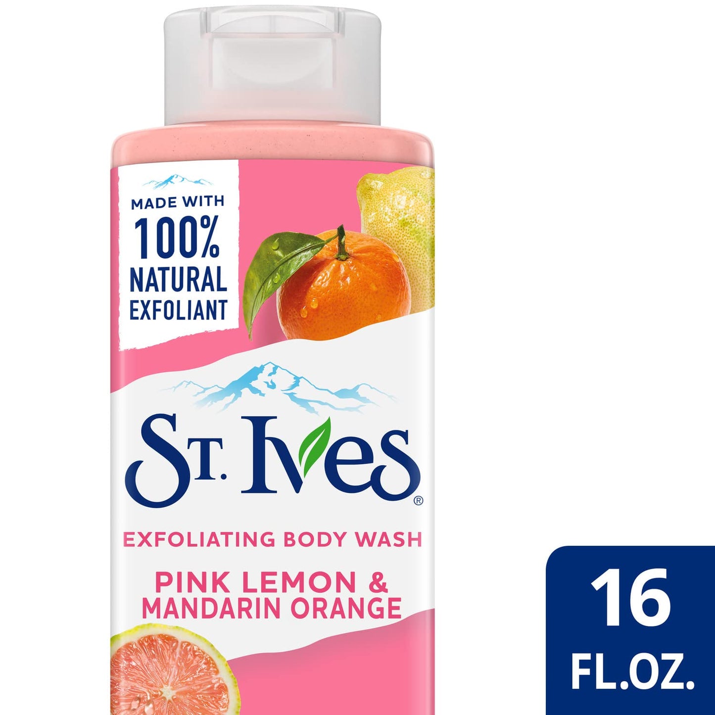St. Ives Exfoliating Body Wash, Pink Lemon & Mandarin Orange 2-Pack - Made with 100% Natural Exfoliants for Glowing Skin, 16 Oz Ea Beauty & Personal Care St. Ives