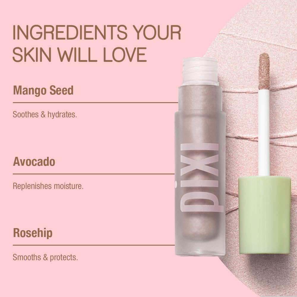 Pixi EyeLift Max Liquid EyeShadow | Long-Wearing, Crease-Free Color | Luminous & Soft-Focus Finish | With Avocado, Rosehip & Mango Seeds Extracts |