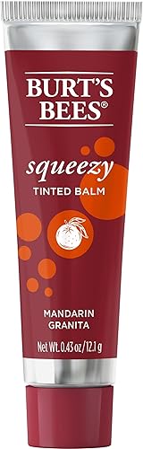 Burts Bees Mandarin Granita Squeezy Tinted Lip Balm, 0.43 OZ Beauty & Personal Care Burt's Bees