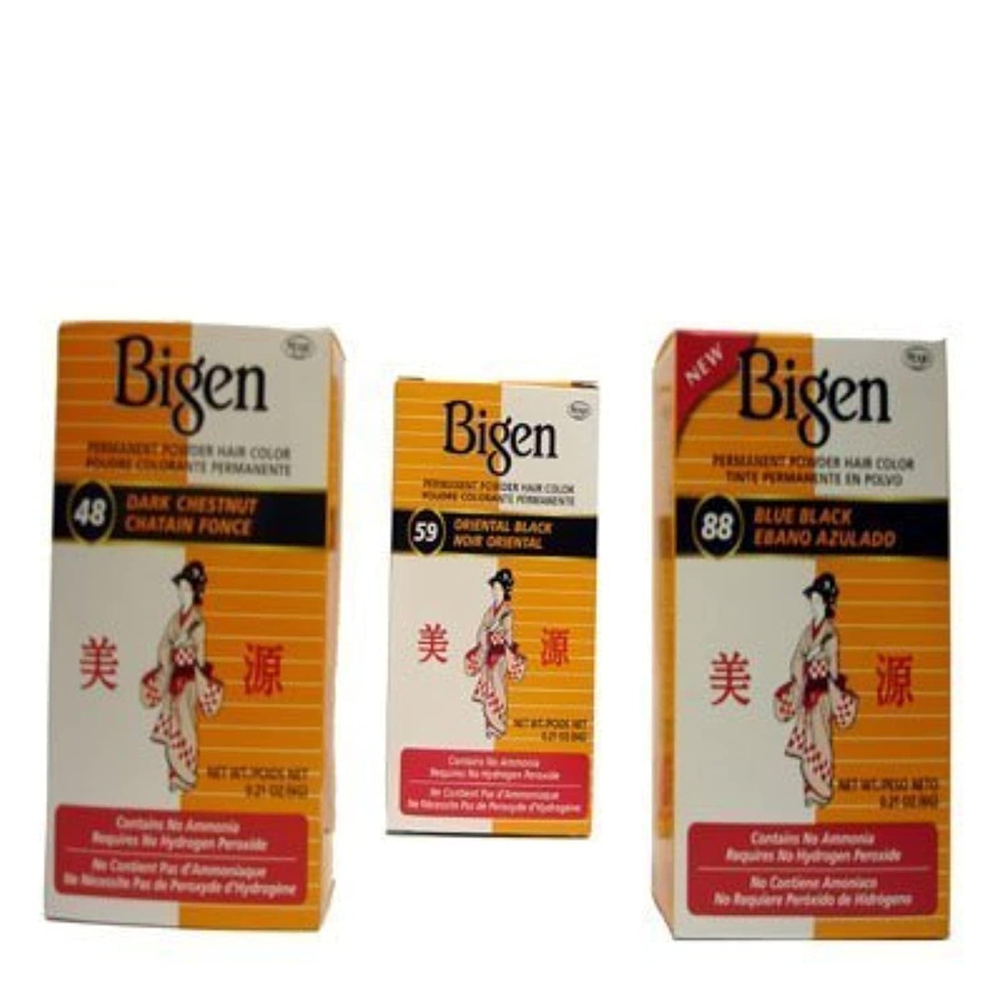 Bigen Powder Hair Color 59 Oriental Black .21 oz Beauty & Personal Care Bigen
