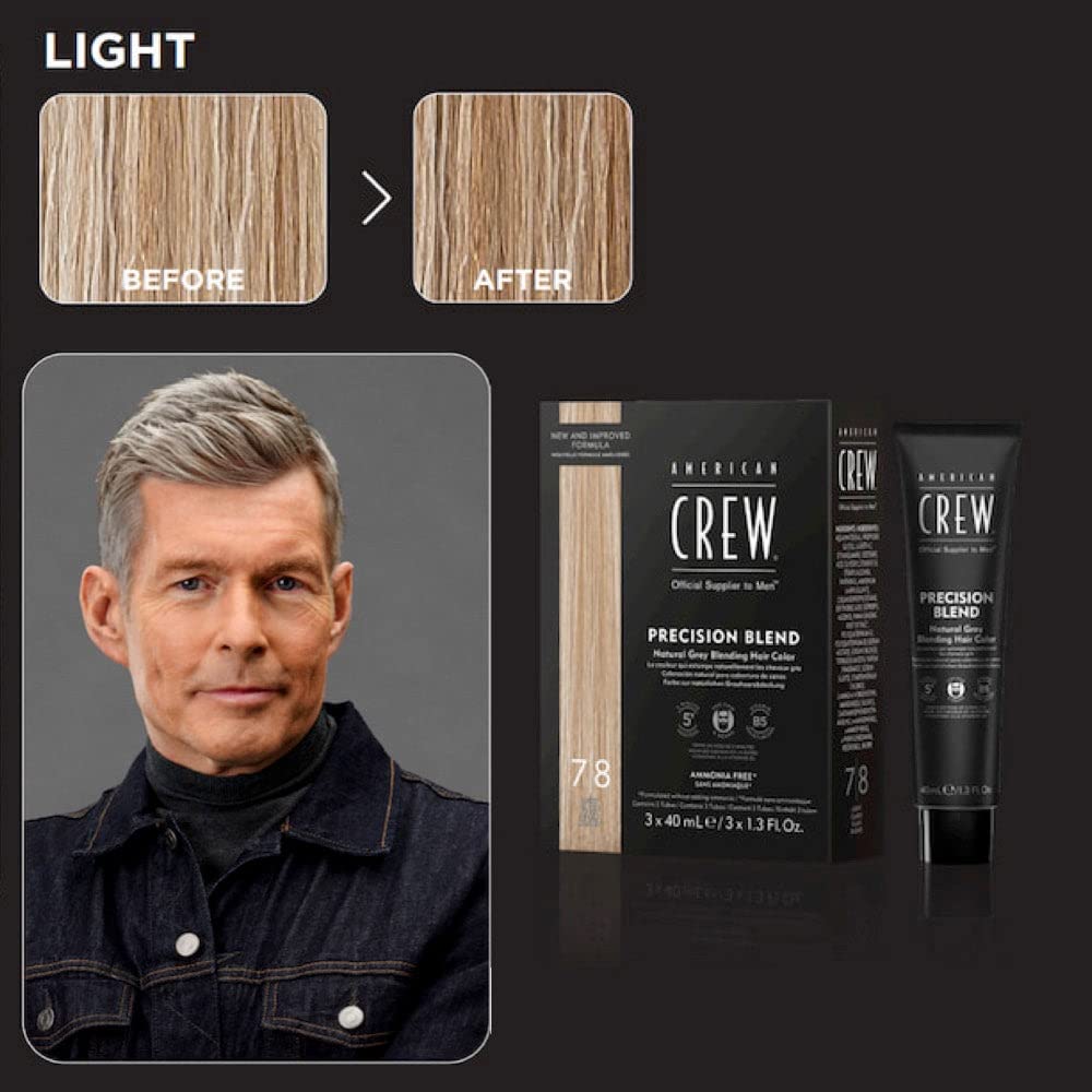 American Crew Men's Temporary Hair Color, Temporary Hair Dye, Natural Gray Coverage, Light, 1.35 Fl Oz Beauty & Personal Care AMERICAN CREW