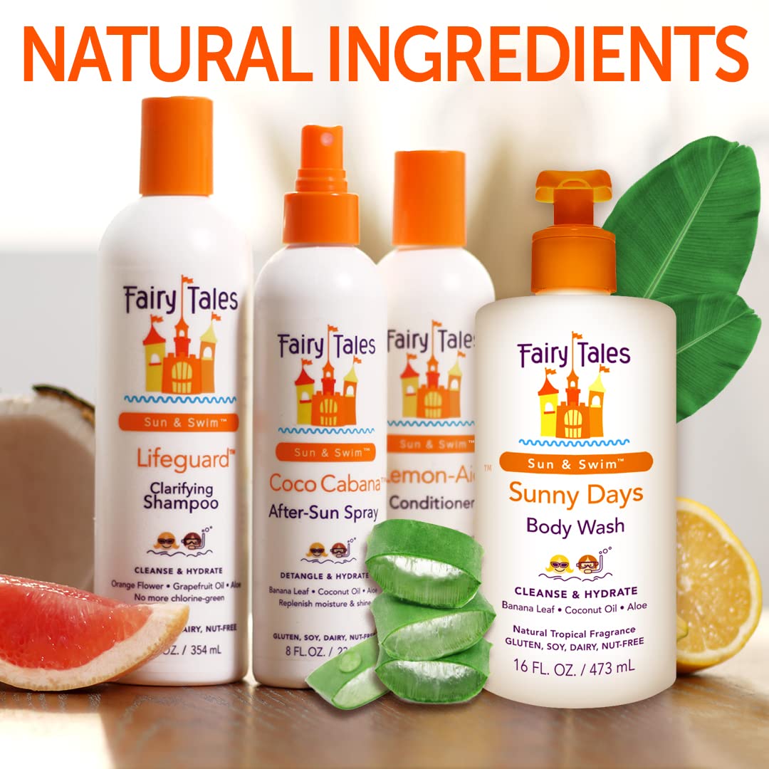 Fairy Tales Sunny Days Chlorine Removal Body Wash, For All Age Swimmers | After Swim Chlorine, Salt And Sunscreen Removal | No Harsh Chemicals or Beauty & Personal Care Fairy Tales
