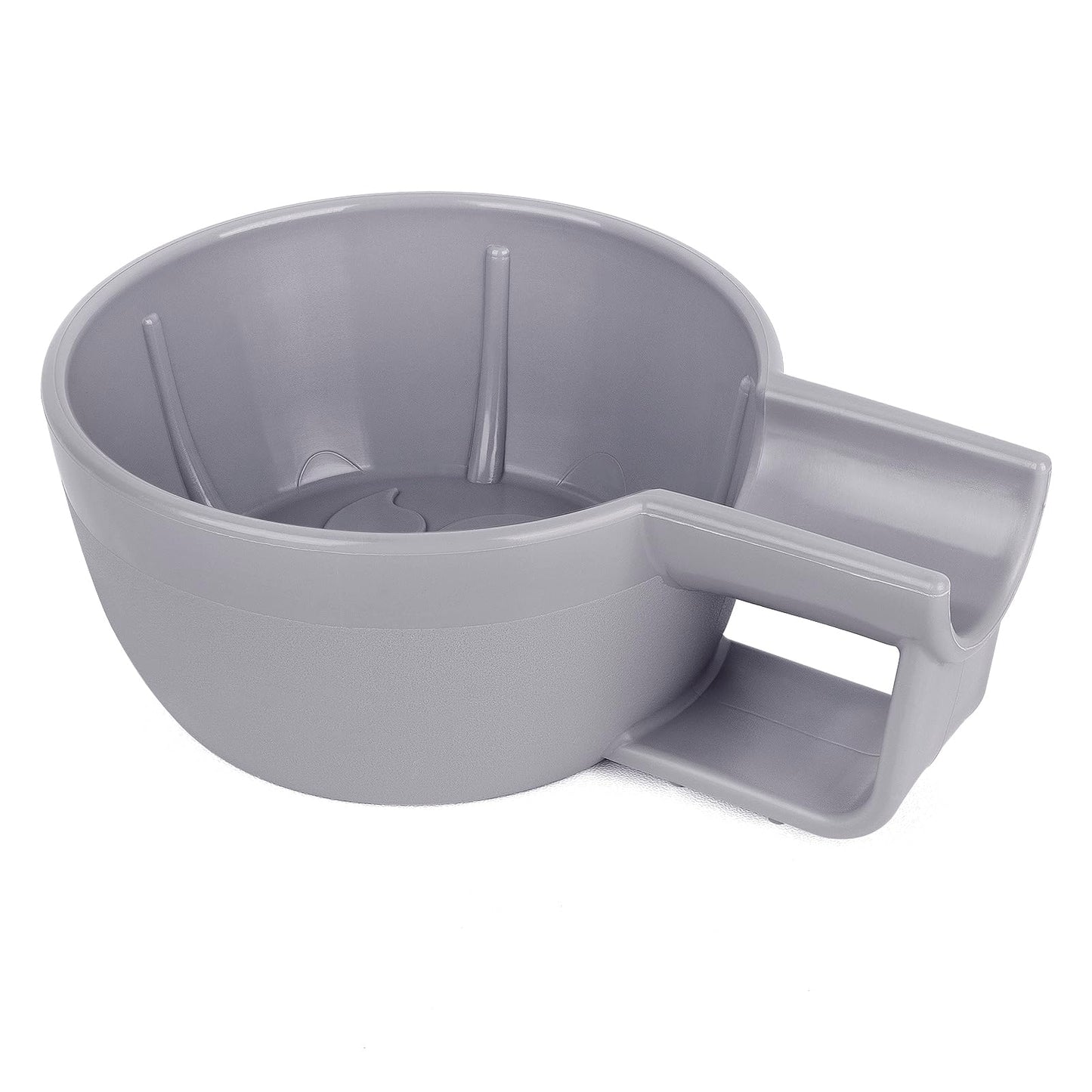 Linkidea Plastic Shaving Soap Bowl with Non-slip Handle, Wide Mouth, Large Capacity, Easier to Lather Ridges, Wet Razor Shave Cream Bowl for Men Beauty and Personal Care Linkidea