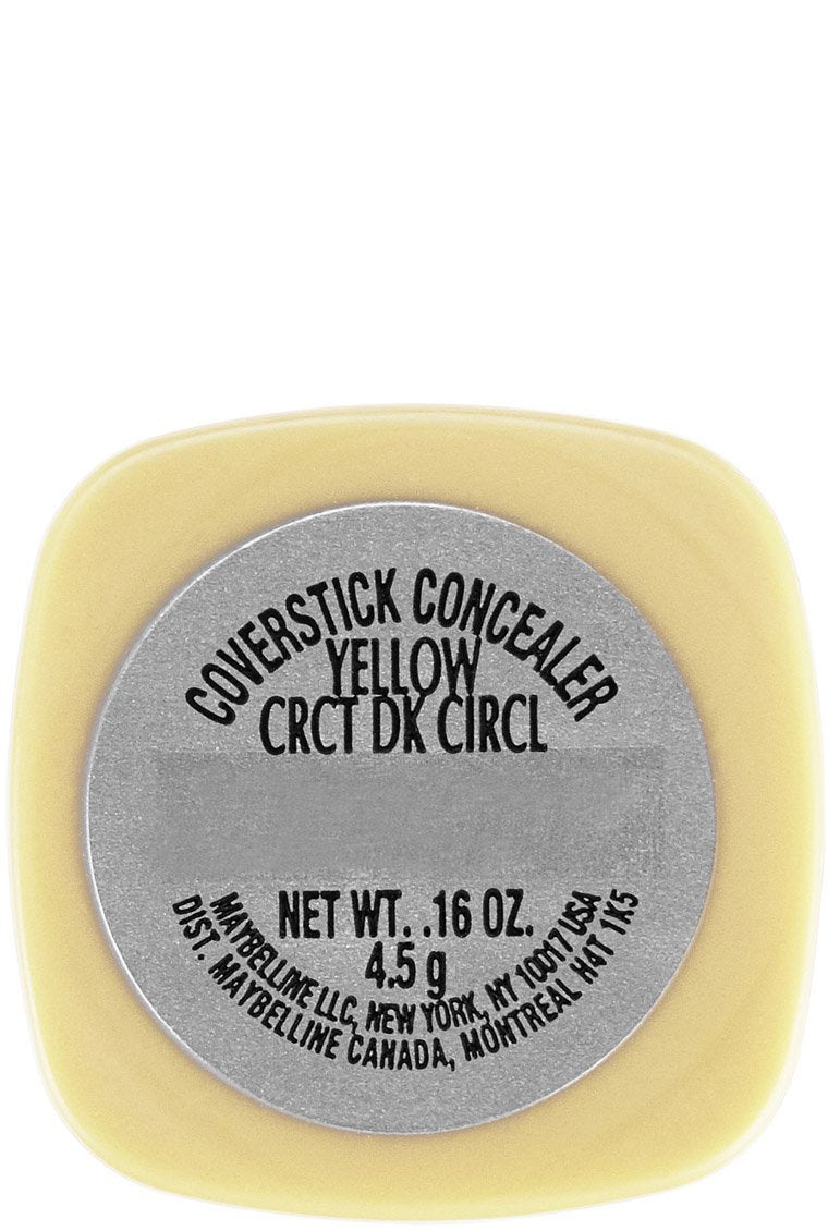Maybelline New York Cover Stick Corrector Concealer, Yellow Corrects Dark Circles, 0.16 oz. Beauty & Personal Care MAYBELLINE