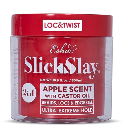 Esha Slick N Slay Braiding Gel - 3-in-1 Ultra Extreme Hold Hydrating Conditioning Shining Gel for Hair - Fast Dry Locking Gel for Locs, Twists, Braids Beauty & Personal Care Esha
