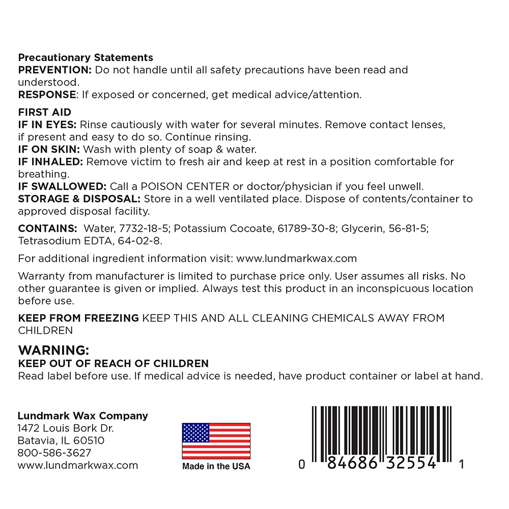 Lundmark Liquid Hand Soap, Coconut Oil, 1-Gallon, 3255G01-2 (LUN-3255G01-2) Beauty & Personal Care Lundmark Wax