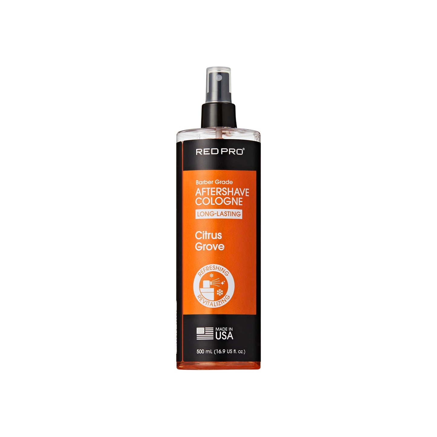 RED Pro GROOMANE Cooling Aftershave Cologne for Men, Barber-Grade Post-Shave Splash, Long-Lasting Scent, Soothes with Aloe, Fast-Drying, Tone Skin Beauty and Personal Care RED Pro