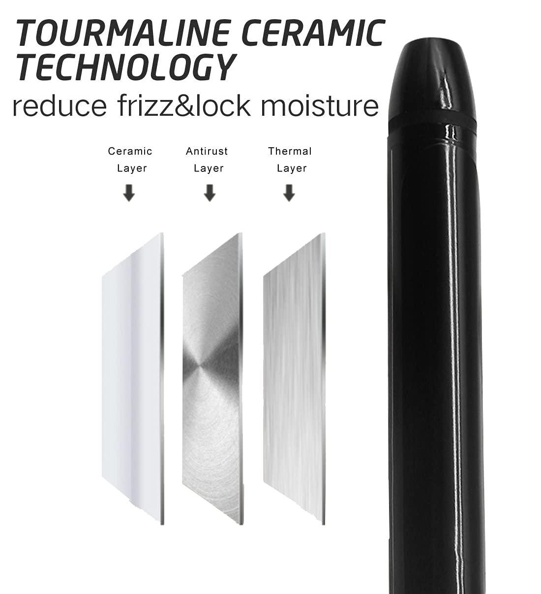 abp 1 Inch Curling Iron with Ceramic Barrel, Instant Heat up to 450°F, Waving Style Tool for Long/Medium Hair and Women Beauty & Personal Care abp