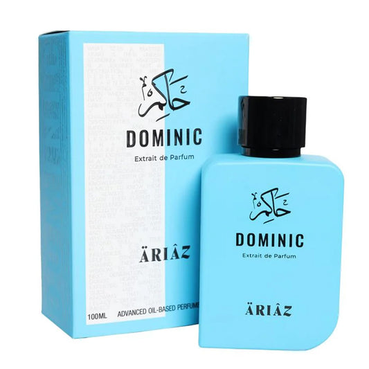 ARIAZ DOMINIC Men’s Extrait de Parfum - A Signature of Composure & Strength with Sea Notes, Bergamot, Grapefruit, Fig Leaf, Ambroxan & Musk - Long Beauty & Personal Care ARIAZ