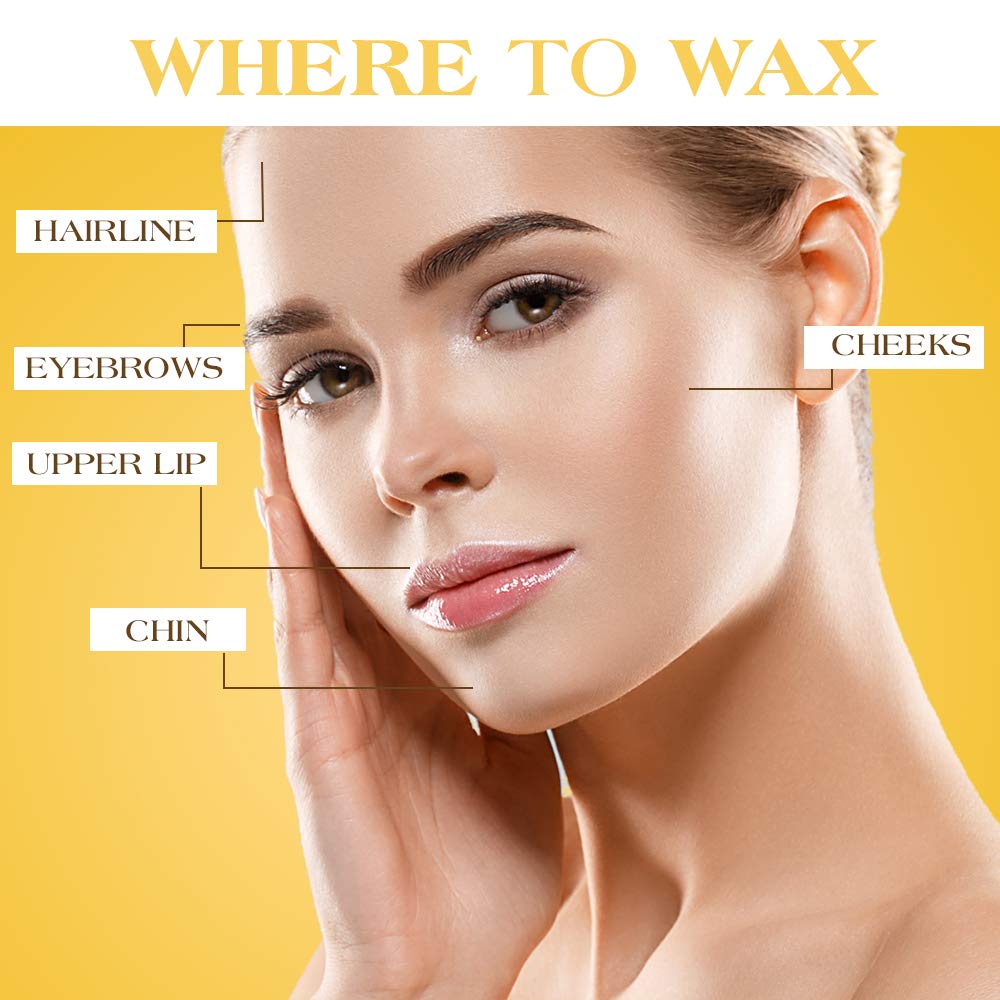 GiGi Waxing Strips for Hair Waxing - Facial Wax Strips for Hair Removal, Petite Cloth Epilating Strip, 4 Pack Beauty and Personal Care GIGI