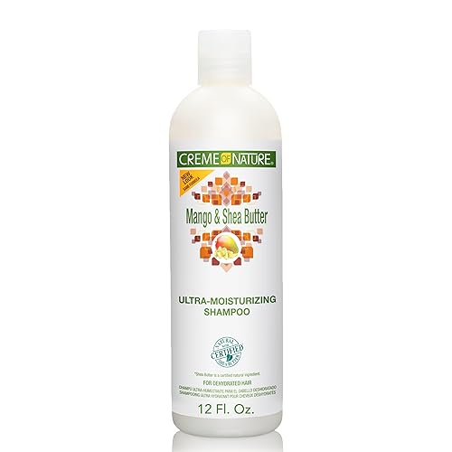 Creme of Nature Ultra Moisturizing Shampoo with Mango & Shea Butter for Dry, Dehydrated Hair, Curl Care Gift for Women, 12 Fl Oz Beauty & Personal Care Creme of Nature