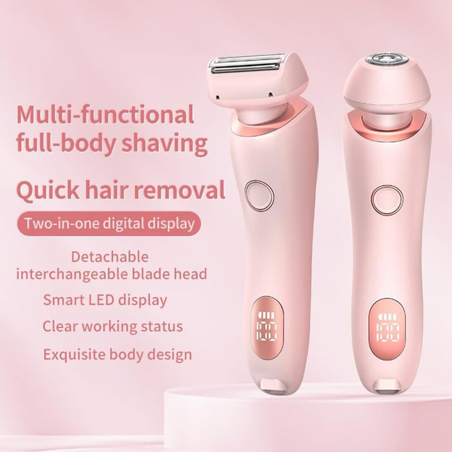 ENVGSOMP Silkglide Pro - 2024 Best Silk Glide Razor, Silk Glide Epilator Painless Hair Removal at Home, 2 in 1 Electric Shaver Razors for Women, Wet Beauty and Personal Care ENVGSOMP