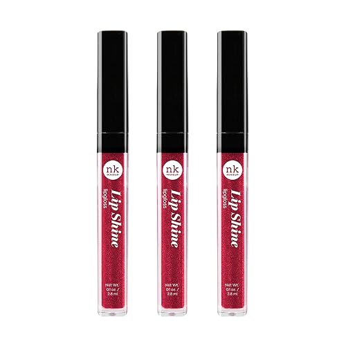 NICKA K NEW YORK Lipshine, Cosmetics, vibrant colors, bright colors, shining lips, lip shine, long lasting (AMZ256) Beauty & Personal Care NICKA K NEW YORK