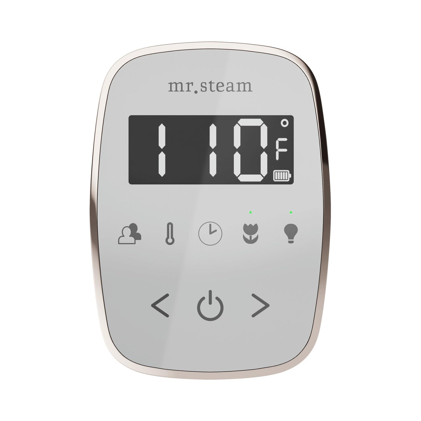 Mr Steam TempoFlex Steam Shower Control and Steamhead in White Polished Gold Beauty and Personal Care Mr. Steam