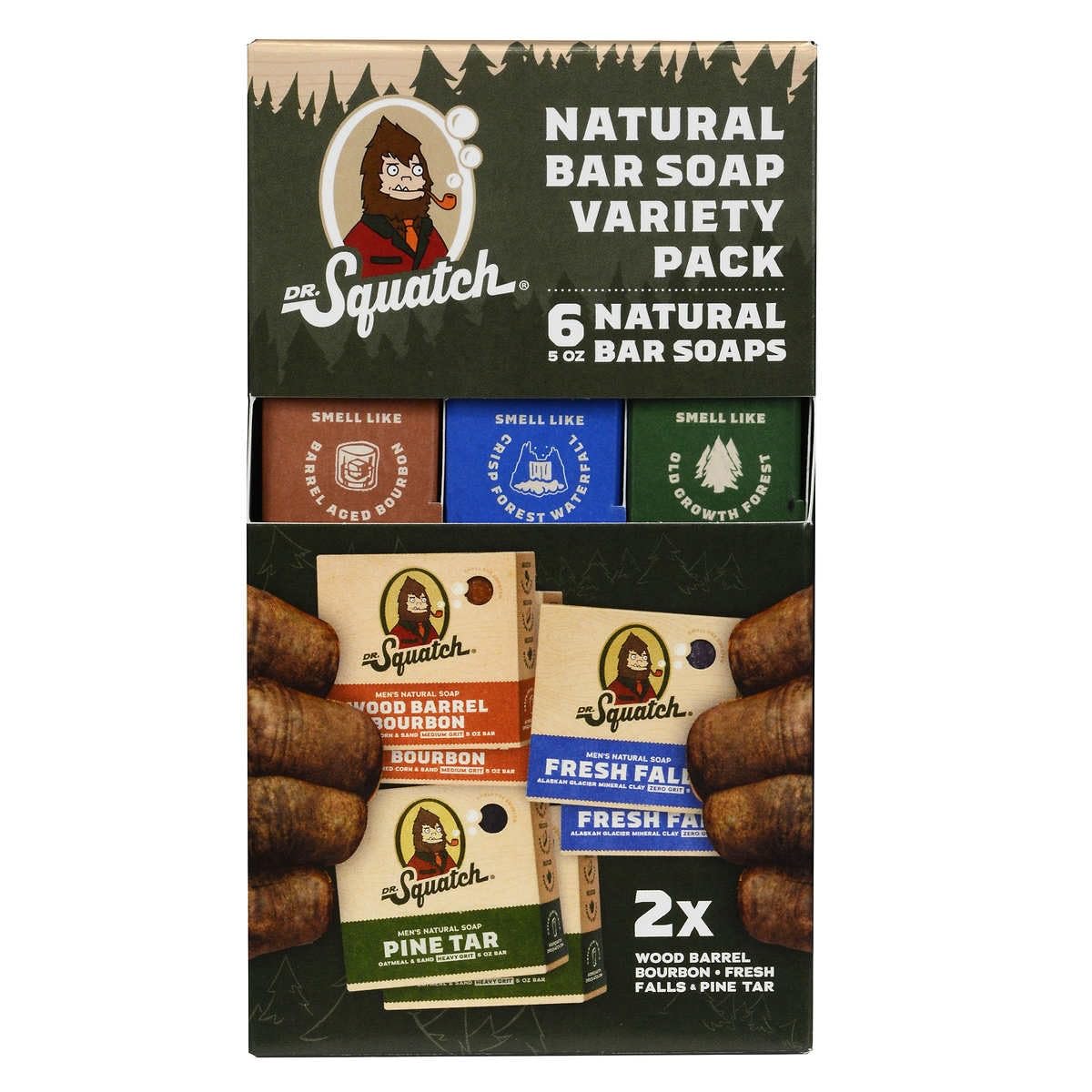 Dr. Squatch Natural Bar Soap Variety, 5 Ounce (Pack of 6) Beauty & Personal Care Dr. Squatch