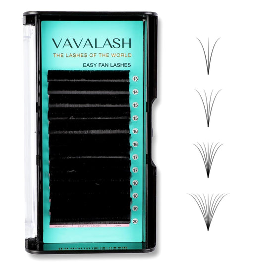 Eyelash Extension Supplies D Curl 0.03 Rapid Volume Lash Extensions Easy Fan 3D 4D 5D 6D 7D 10D Automatic Blooming Flower Lashes Self Fanning Lashes Beauty & Personal Care VAVALASH