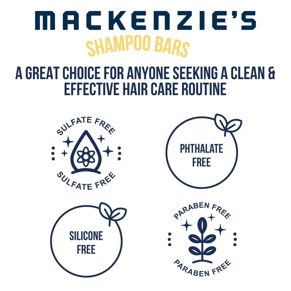 MacKenzie's Captain's Signature Shampoo Bar - Travel Friendly - 3.5 OZ