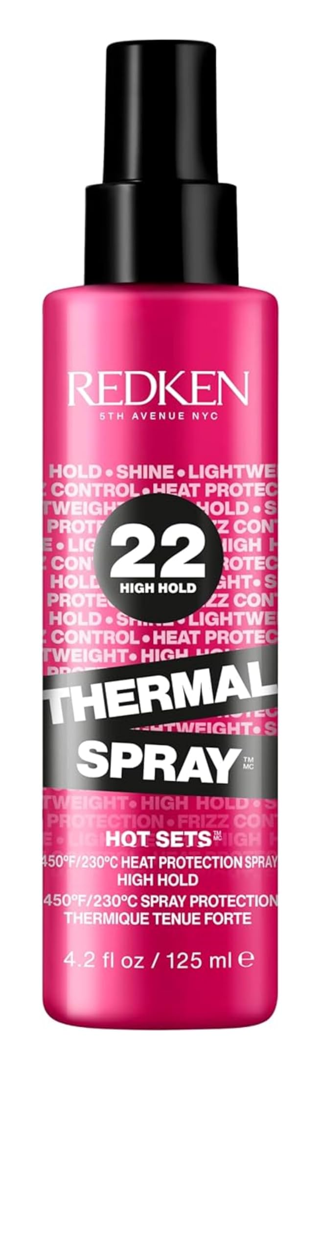 Redken Thermal Spray 22 – High Hold Heat Protectant & Setting Mist for Curling & Flat Irons, Long-Lasting Frizz Control & Damage Protection Beauty & Personal Care Redken