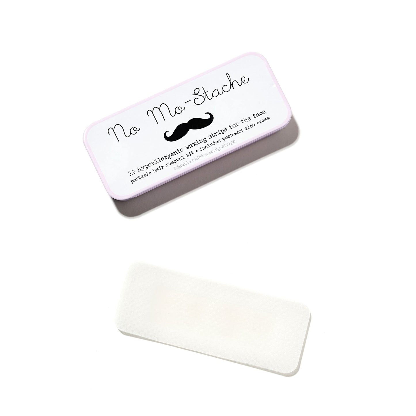 No Mo-Stache Mini Duo - 12 Count Brow and Lip Wax Kit, 2 Piece Set - As Seen On Shark Tank - Hair Removal Wax Strips with Tweezers for Face, Brows Beauty and Personal Care No mo-stache