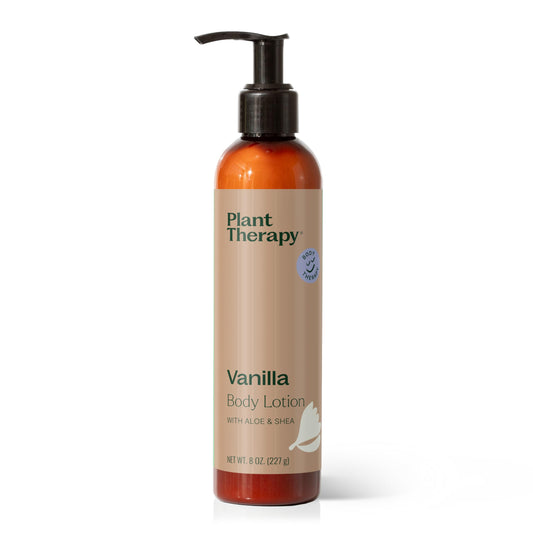 Plant Therapy Vanilla Body Lotion with Aloe and Shea 8 oz Sweet Vanilla Scent, Naturally Moisturizing Ingredients, Soothes & Nourishes Skin Beauty & Personal Care Plant Therapy