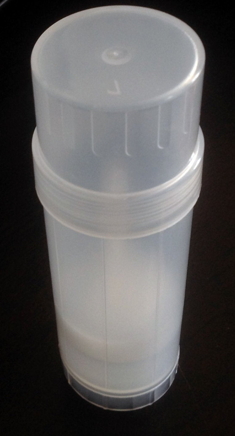 (24) Empty Clear Plastic Deodorant Containers - 2.2 Oz Cylinders Beauty and Personal Care Ozone Layer Deodorant