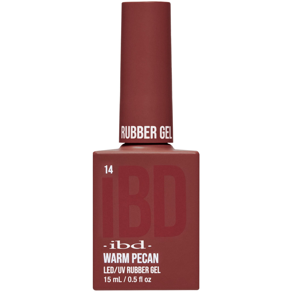 IBD Rubber Gel Polish - Warm Pecan, LED/UV Soak Off Builder Gel for Nails, Strengthening Base Coat for Nail Polish & Extensions, 0.5 fl oz