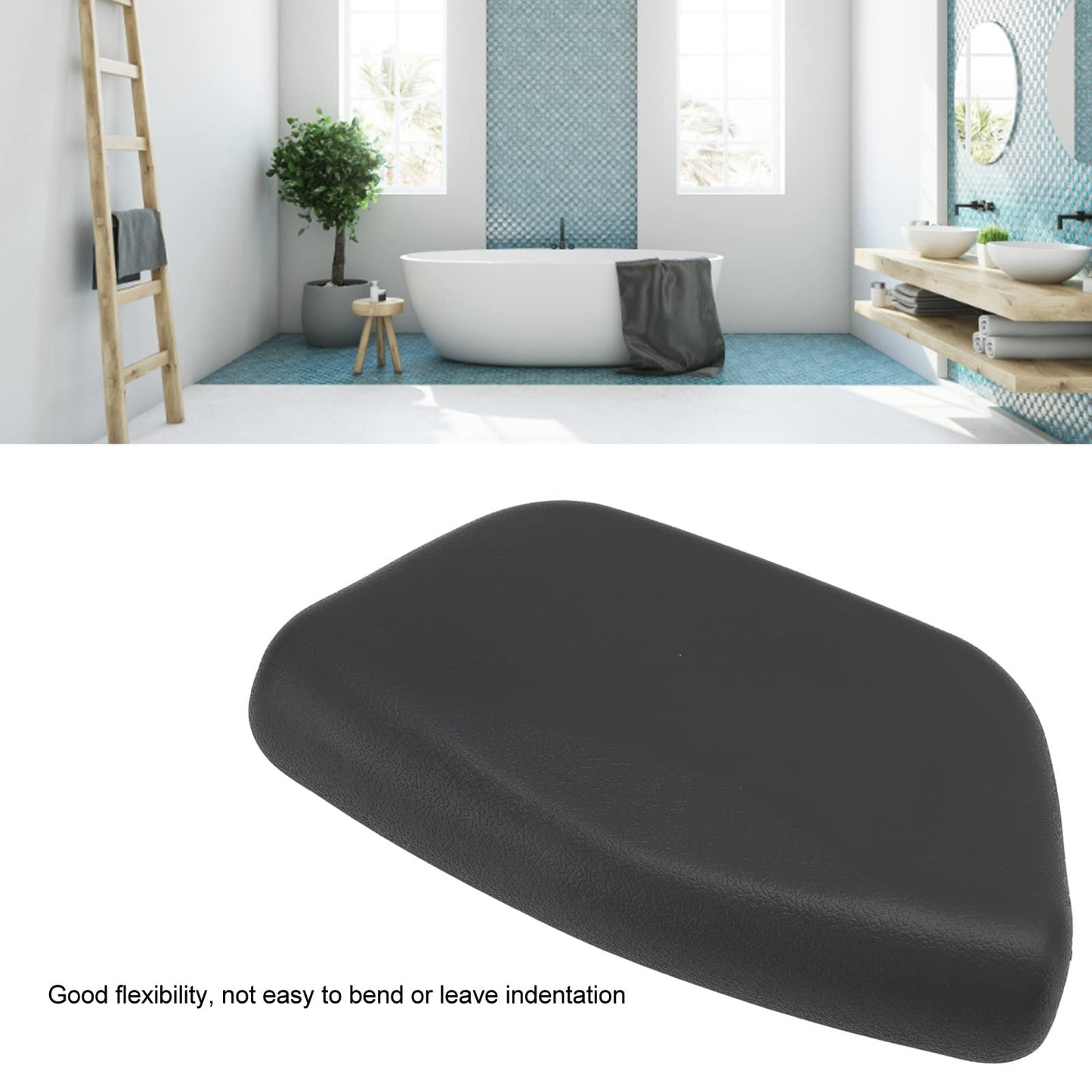 Deosdum Spa Bath Pillows, PU Leather Bathtub Pillows Neck Support Head Rest Pad with Suction Cups for Home Bathroom Bathtub Hot Tub Spa Beauty and Personal Care Deosdum