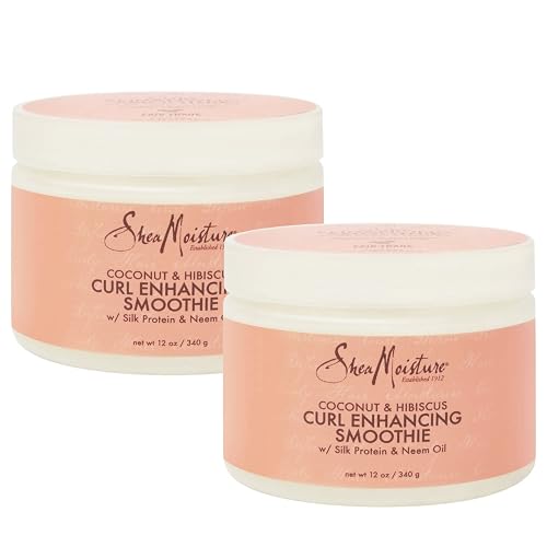 Shea Moisture Coconut & Hibiscus Curl Enhancing Smoothie 12 Oz, Pack of 2 Beauty & Personal Care Shea Moisture