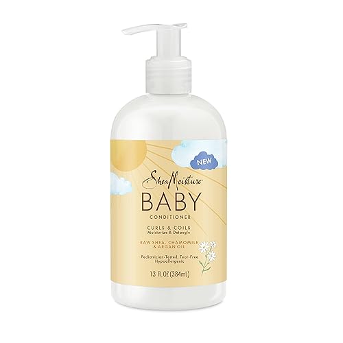 SheaMoisture Baby Conditioner for Curly Hair Raw Shea, Chamomile and Argan Oil Moisturizes and Helps Detangle Delicate Curls and Coils 13 oz Beauty & Personal Care SheaMoisture