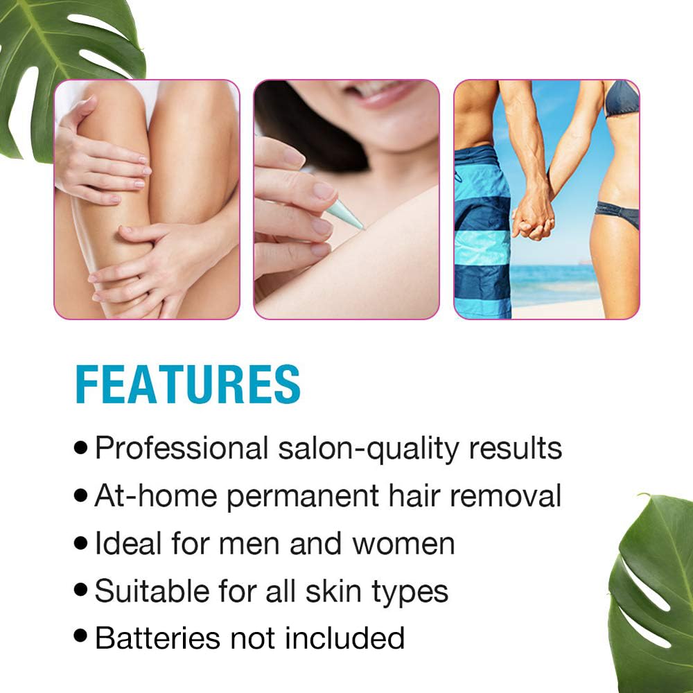 Clean + Easy Electrolysis Machine for Permanent Hair Removal - Non-Laser, Painless Electrolysis Hair Removal for Face & Body, At-Home Remover Device Beauty & Personal Care Clean + Easy