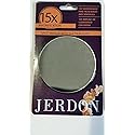 JERDON 3” Makeup Mirror with 15X Magnification - Black Frame - Suction Cups for Wall Mounting - Portable and Fits Easily in Purse for Travel - Model Beauty & Personal Care JERDON
