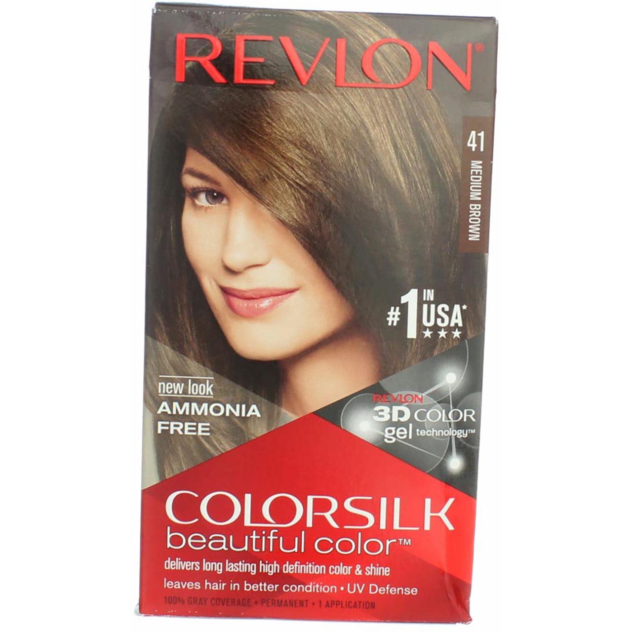 Revlon ColorSilk Beautiful Color 41 Medium Brown 1 ea (Pack of 3) Beauty & Personal Care REVLON