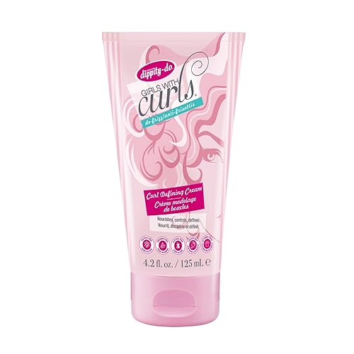 Dippity Do Girls With Curls Leave-In Curl Defining Cream, Anti-Frizz Styling for Curly & Wavy Hair, Smoothing Cream For Frizzy Hair, Shea Butter Beauty & Personal Care Dippity Do